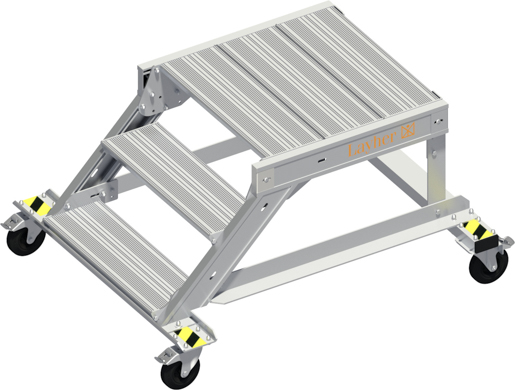 Layher Alu-Wartungsbühne 45° o. Handlauf 0,60x0,60m #1136703